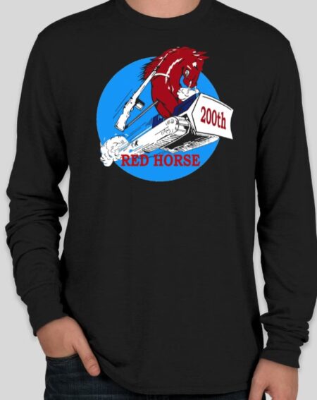 200th Red Horse Tri-Blend Long Sleeve (Multiple colors & options)