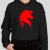 200th Red Horse Ladies Crop Hoodie (Multiple Options & Colors) - Image 4