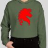 200th Red Horse Ladies Crop Hoodie (Multiple Options & Colors) - Image 2