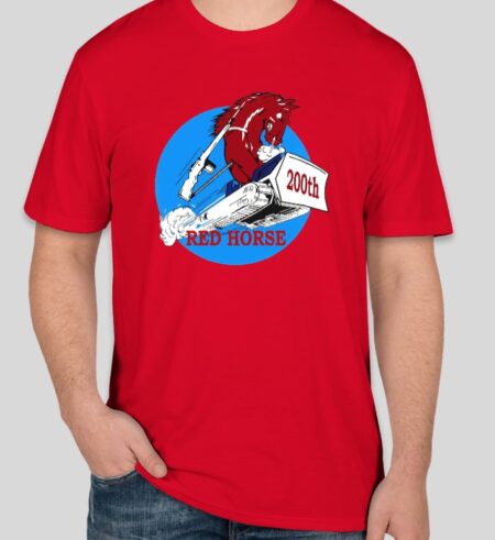 200th Red Horse Tri-Blend T-shirt (multiple colors & options)