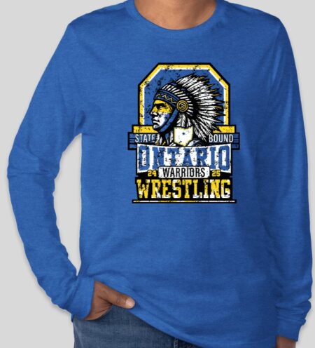 Ontario Wrestling State Tri-Blend Long Sleeve